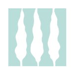 Logo résidences les cyprès bleu turquoise